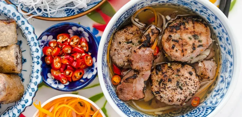 Food market Hanoi: Best street food and night markets you need to try Bun cha Hanoi