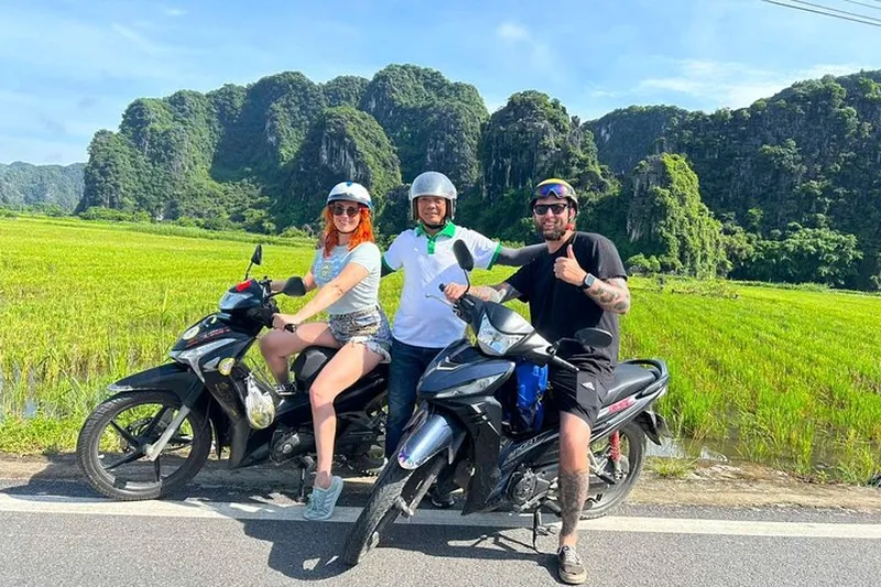 Choose to travel to Ninh Binh by motorbike if you like to enjoy the scenery along the way Get to Ninh Binh from Hanoi by motorbike