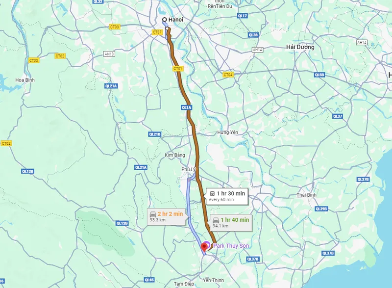 hanoi ninh binh distance about 94-95km hanoi ninh binh distance about 94-95km