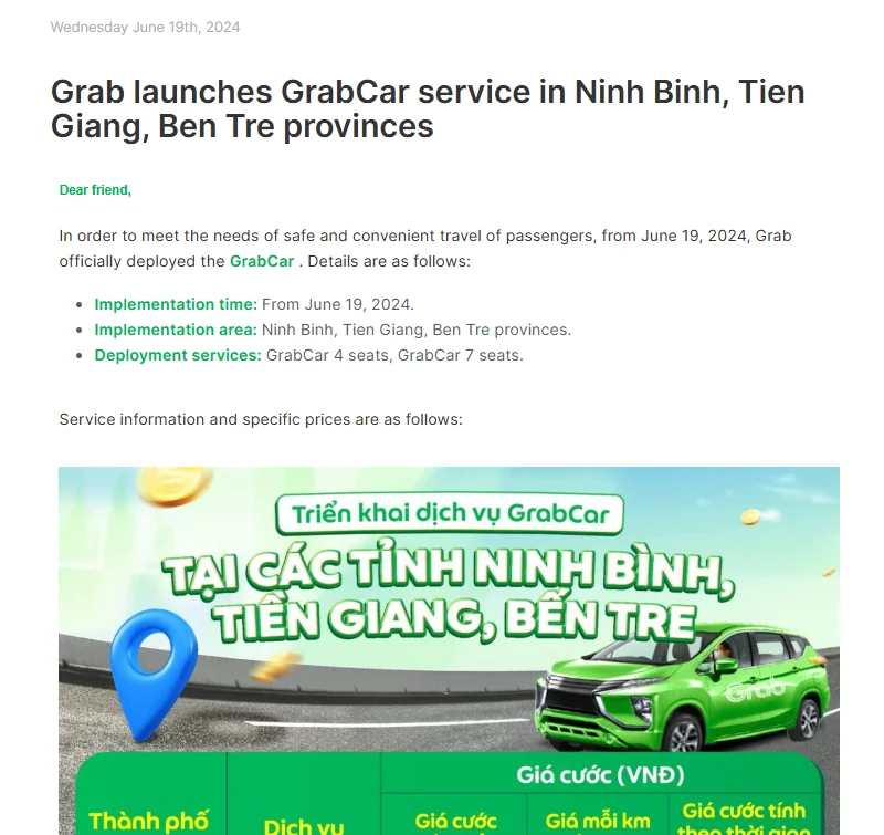 is there grab in ninh binh is there grab in ninh binh