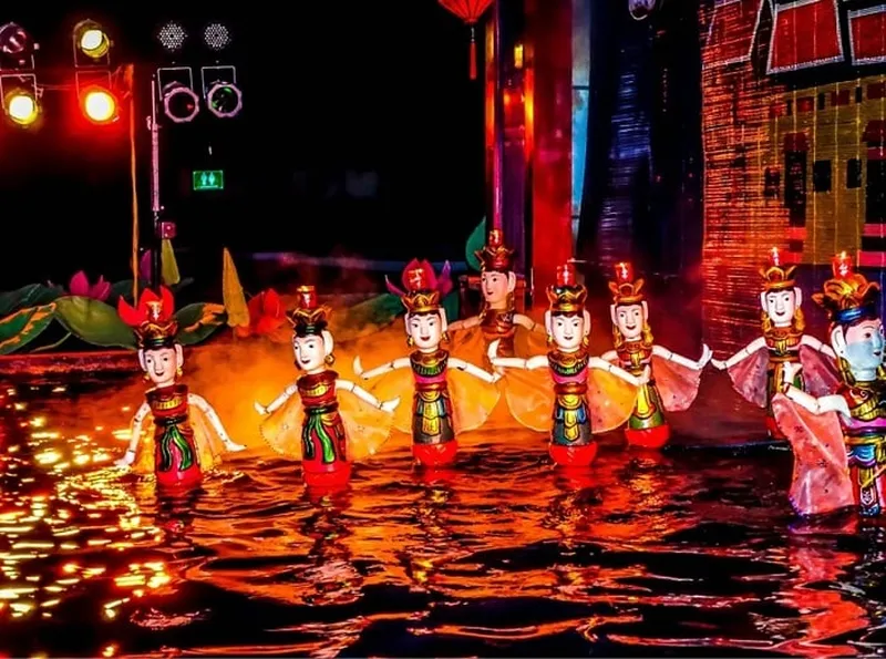 A water puppet show what to do in hanoi old quarter