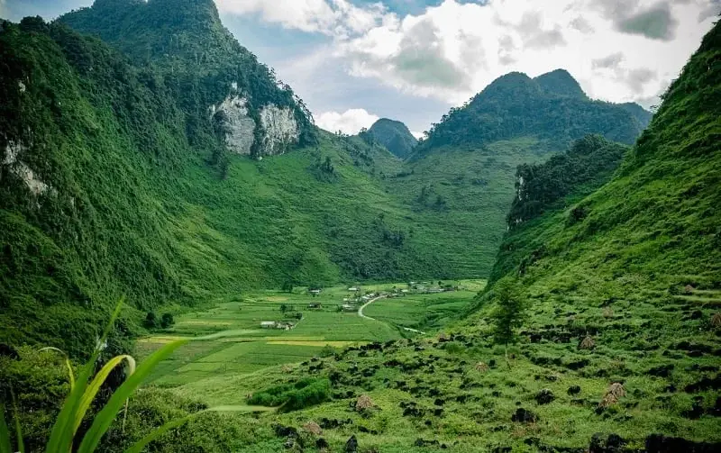 Quiet green valley along the Ha Giang Loop ha giang loop how many days