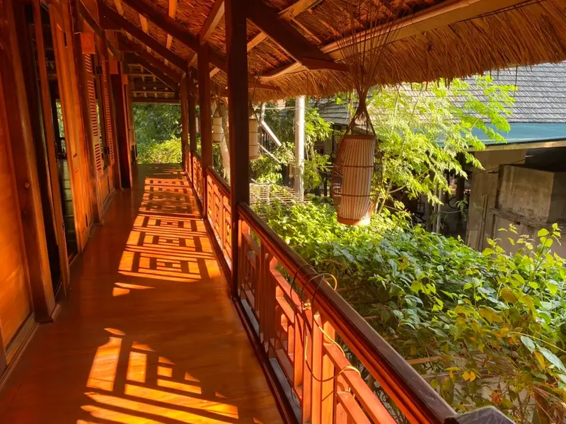 Mai Chau Home surrounded by greenery homestay mai chau