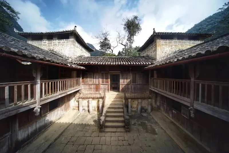 Historic Hmong King Palace courtyard in Ha Giang things to do in ha giang