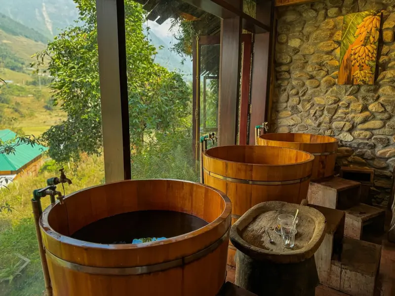 Red Dao wellness bath with herbs Red Dao herbal bath packs